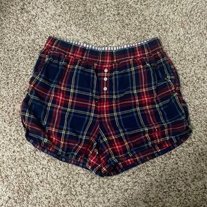 Aerie Flannel High Waisted Pajama Boxer Women’s Size Small